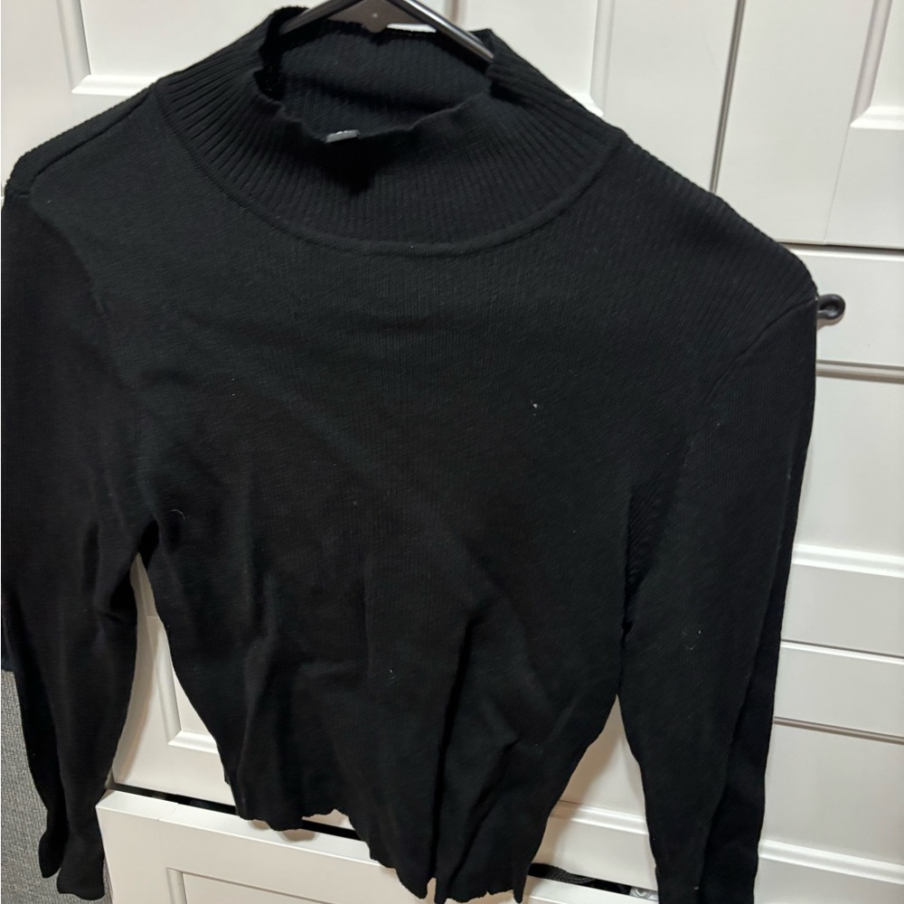 Black turtle neck